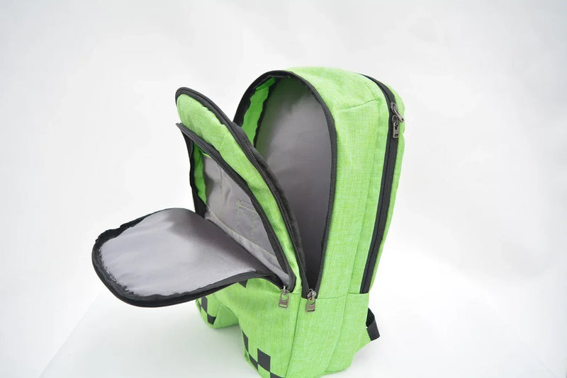 Mochila Escolar Creeper Minecraft
