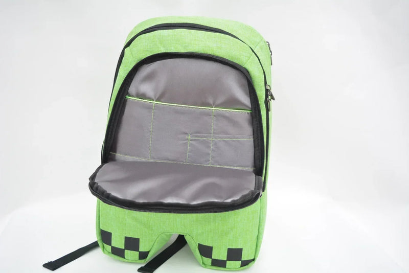 Mochila Escolar Creeper Minecraft