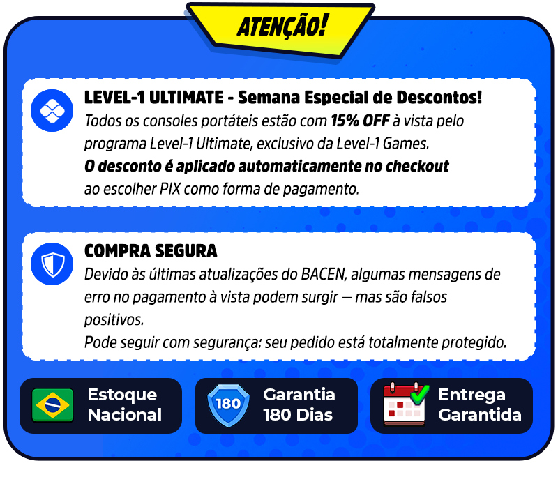 Portátil R36S™ Original - 21.500 Jogos de 20+ Consoles (180 dias de Garantia)