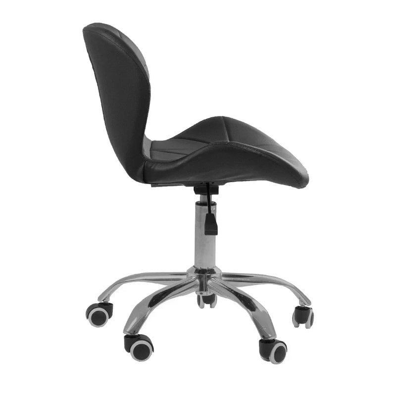 Kit com 2 Cadeiras de Escritório Eiffel Slim com Base Giratória Ajustável